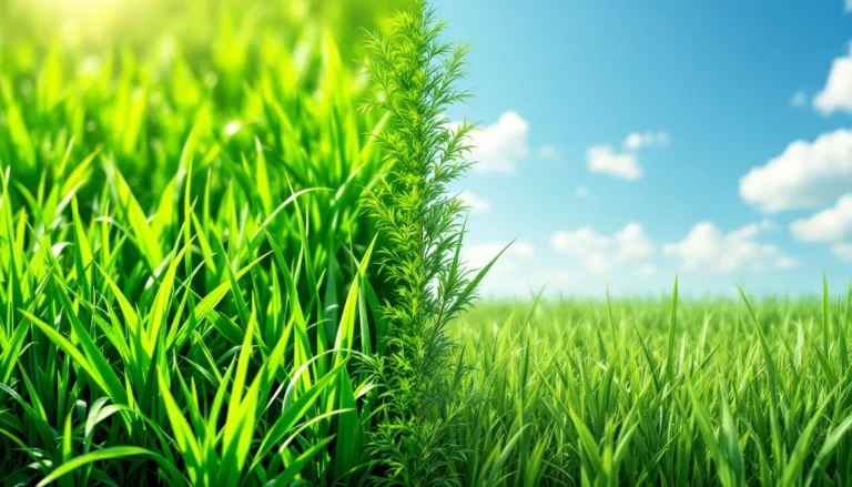 Cool-season and warm-season grass side-by-side comparison