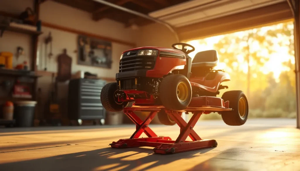 Lawn Mower Lift Buying Guide: 4 Types, Capacity Sizing, and Safe Use